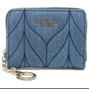 KATE SPADE Briar Lane Quilted Denim Mini Wallet